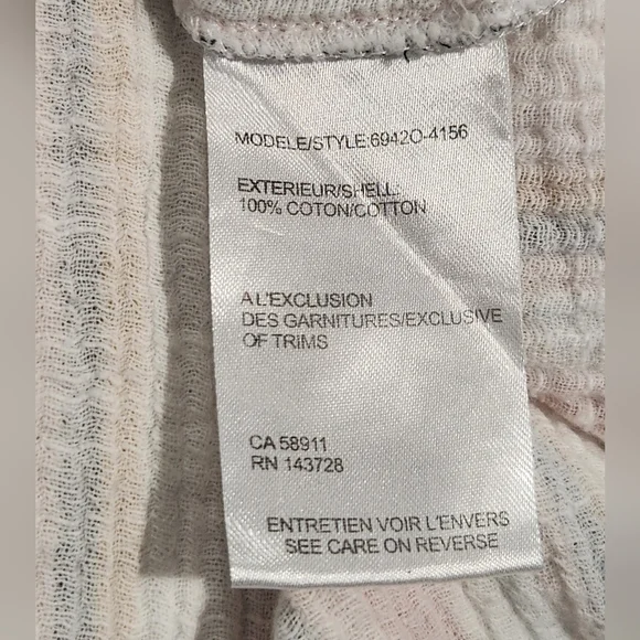 Tribal Jeans | Capped Sleeve Top with Tassels | Size Large - Picture 5 of 6